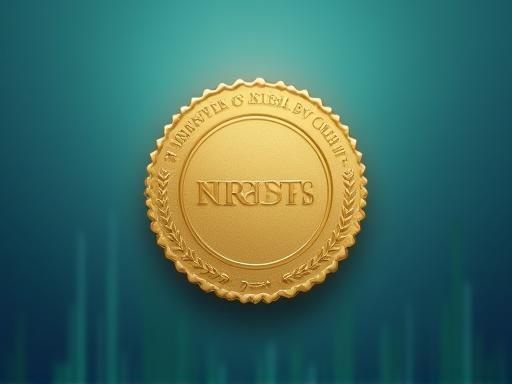 A badge symbolizing certification for an interviewer program against a professional background